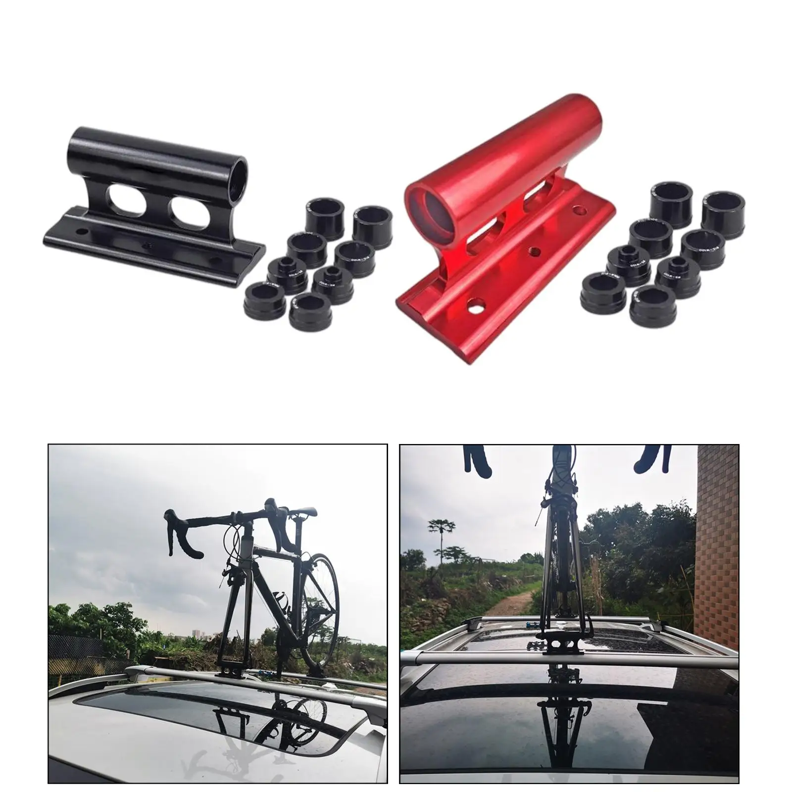 2x Bike Car Roof Mount Rack  SUV Mount Block  Carrier Holder