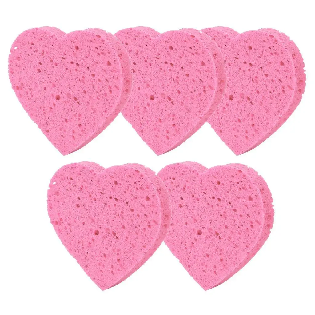 5pcs Compressed Facial Sponge Cellulose Cleansing Sponges Reusable Cosmetics Makeup Remover Pads for Face Neck Body