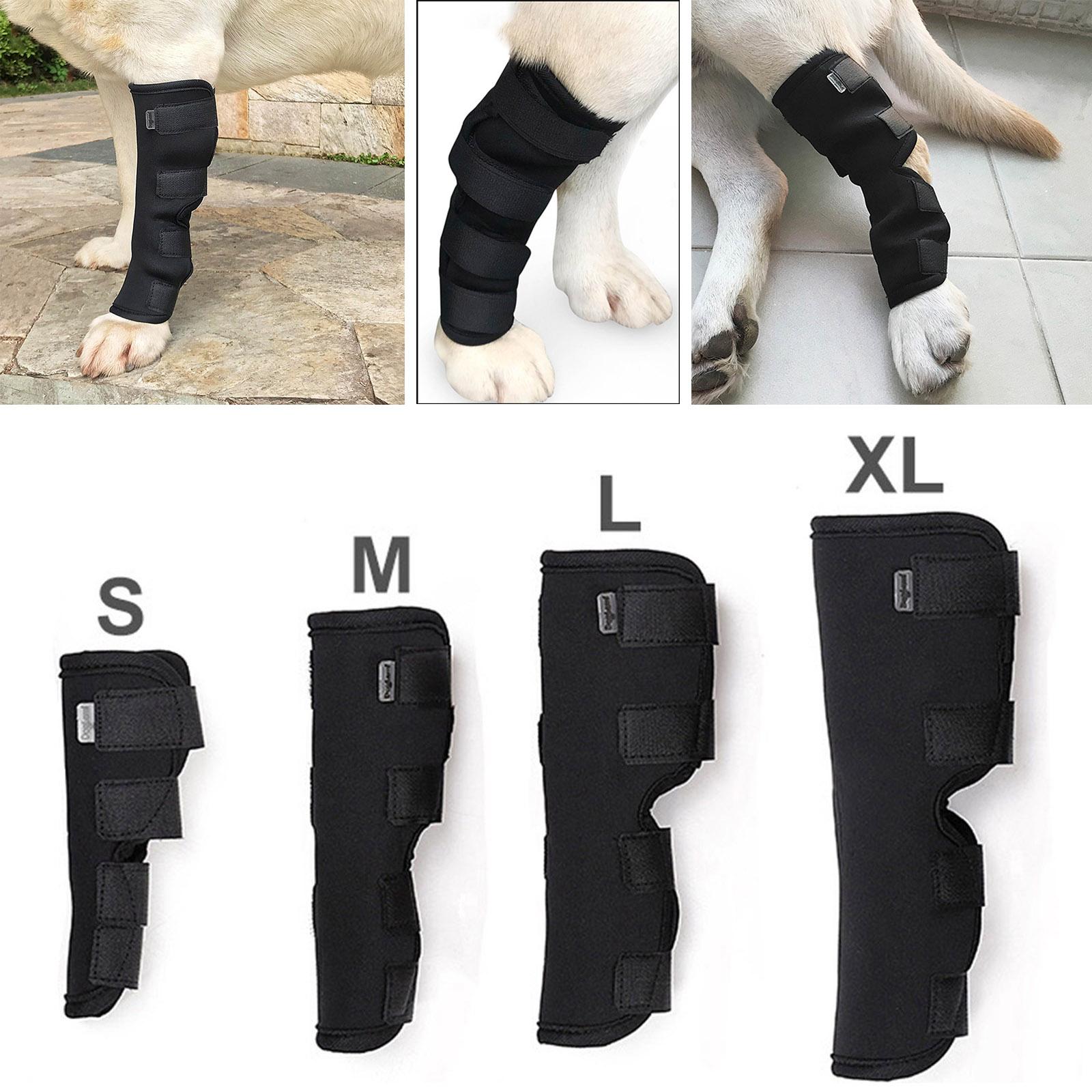 Pet Elbow Knee Pad Protective Supportive Dog Support Leg Brace Bandages Hock Joint Wrap for Puppy Joint Injury Doggy Supplies
