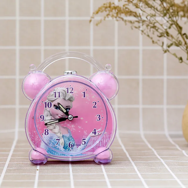 Disney Stitch-reloj despertador silencioso para niños, dispositivo de  alarma de barrido silencioso para cabecera de