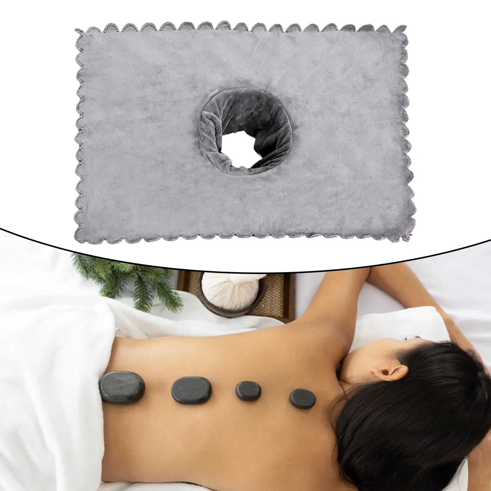 Massage Table Sheet Covers with Face Breath Hole// Soft