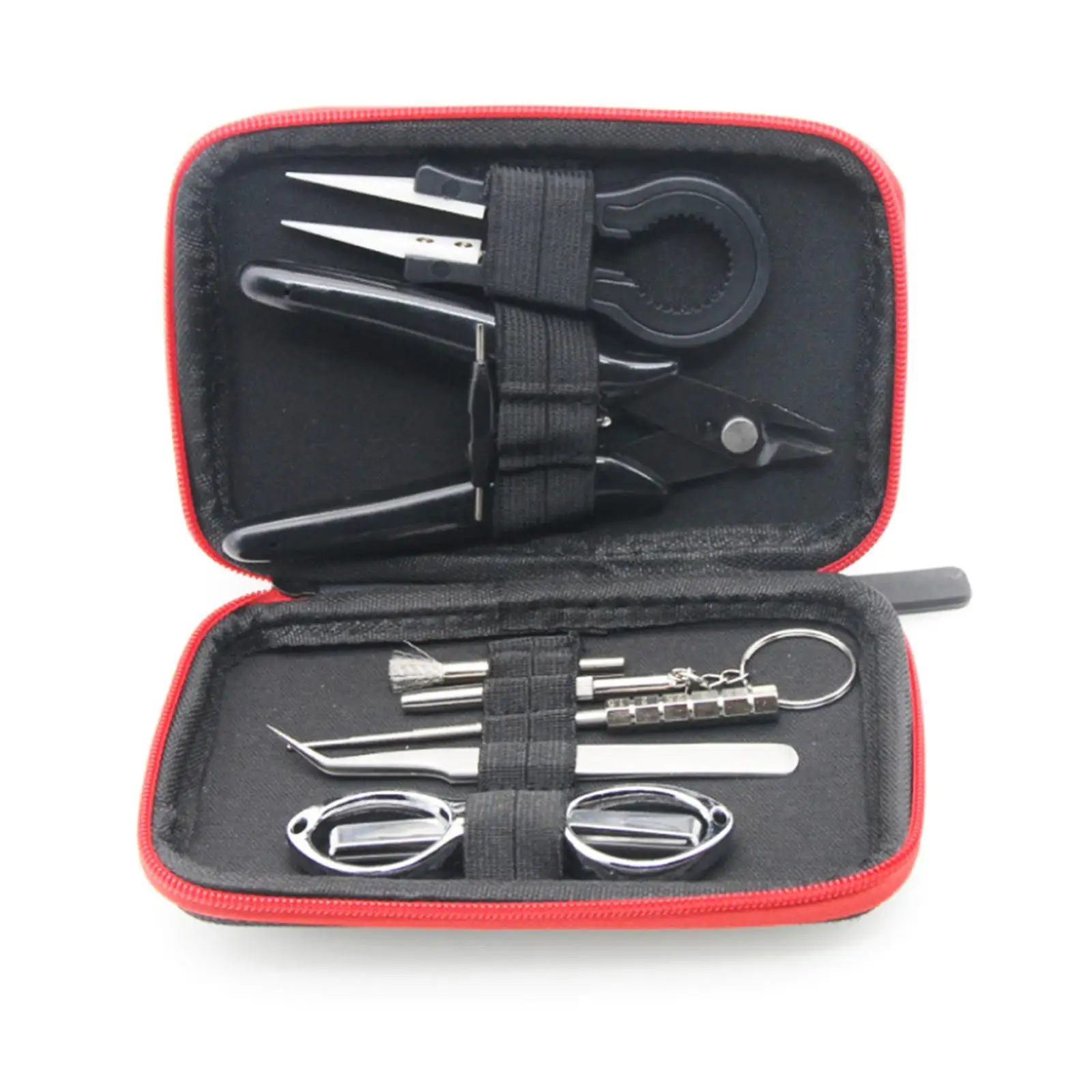 Portable DIY Tweezers Tools Set Building Mini Telescopic Folding Scissor Ceramic Tweezer Driver for Home Maintenance