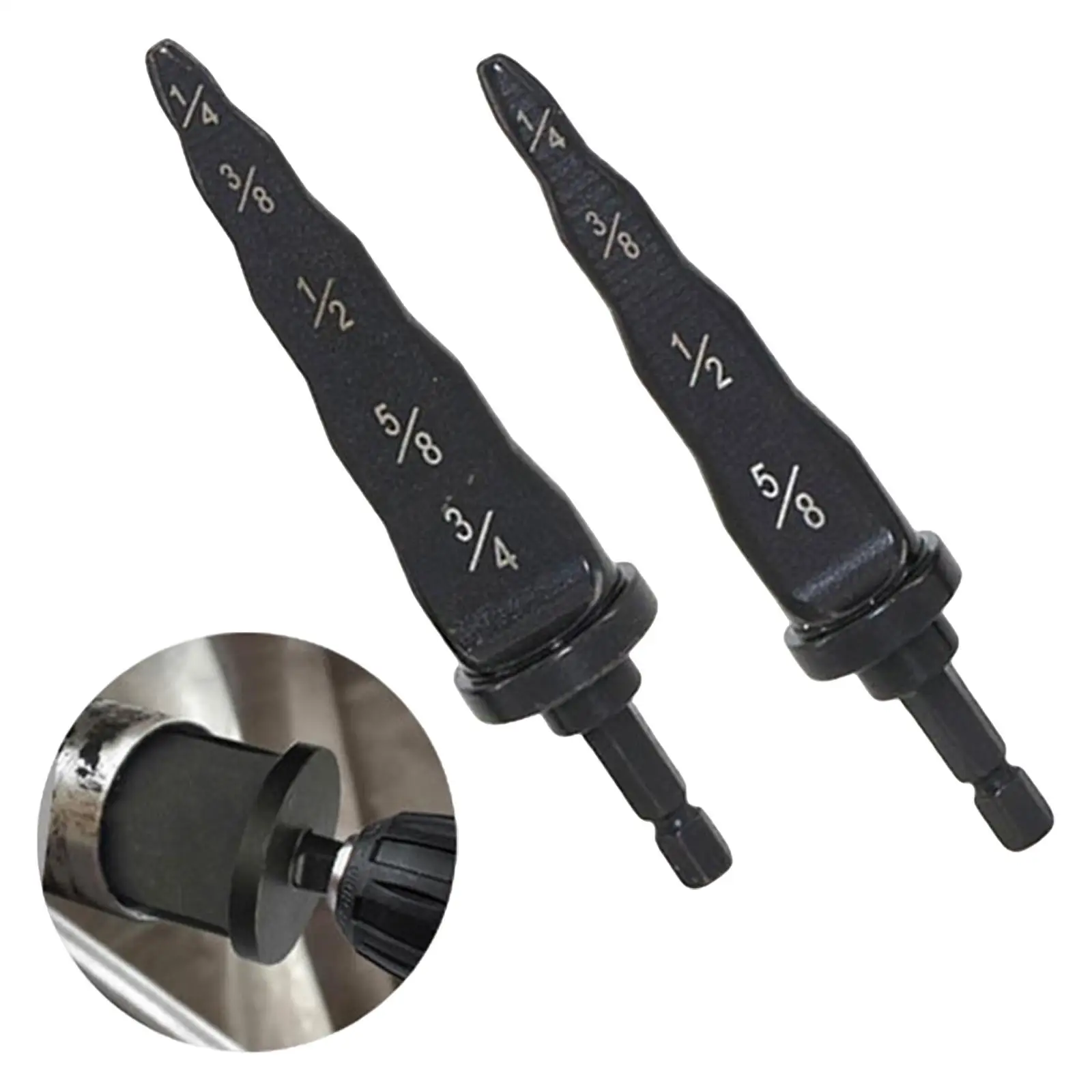 2 Pieces Pipe Expander Drill Multifunction  Swaging Tool Drill Bit