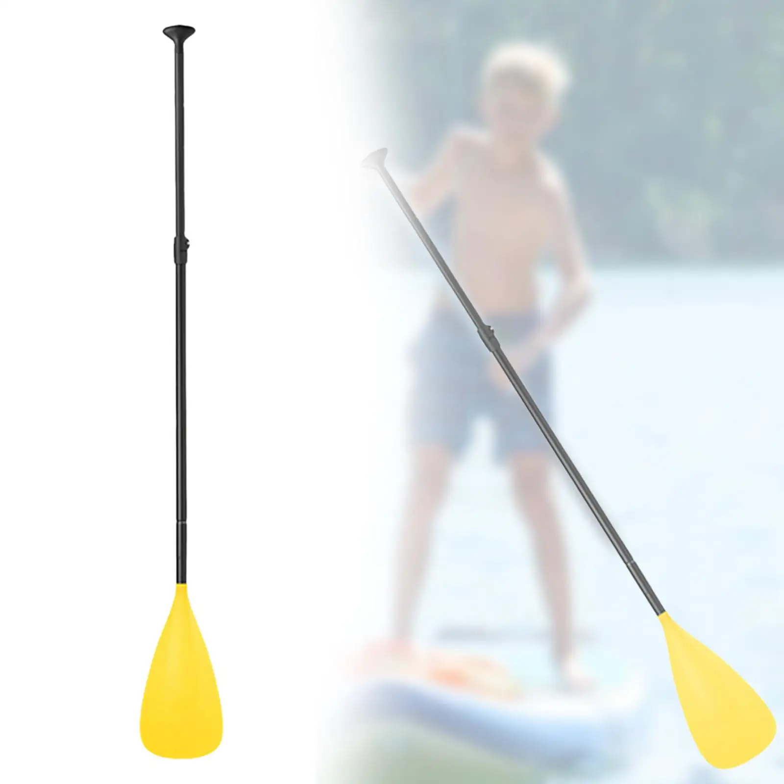 Kids Kayak Paddle Adjustable Comfortable Grip Detachable Kayaking Paddle for