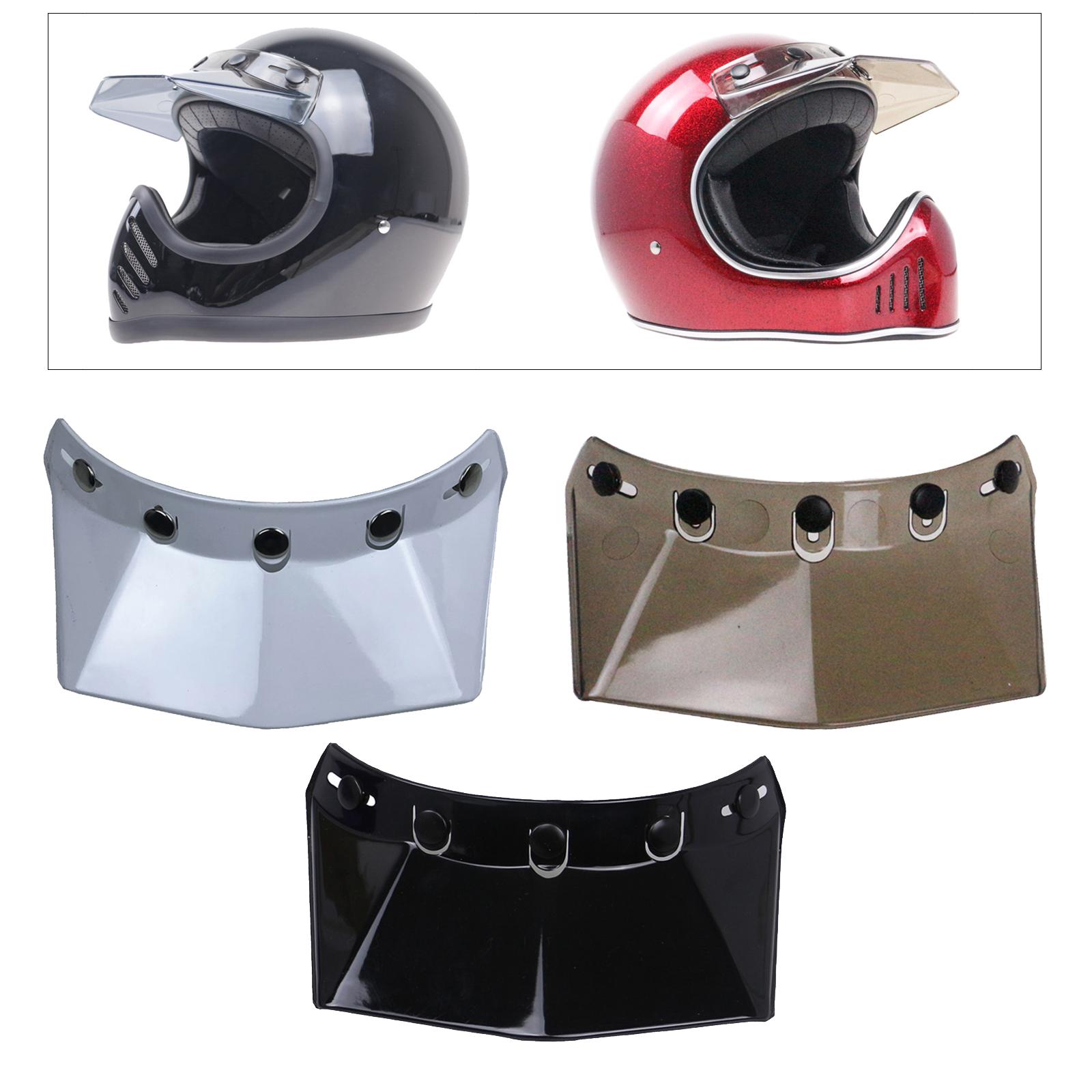 3-pack Snap Visor Peak Replace for Motorcycle  Decoration