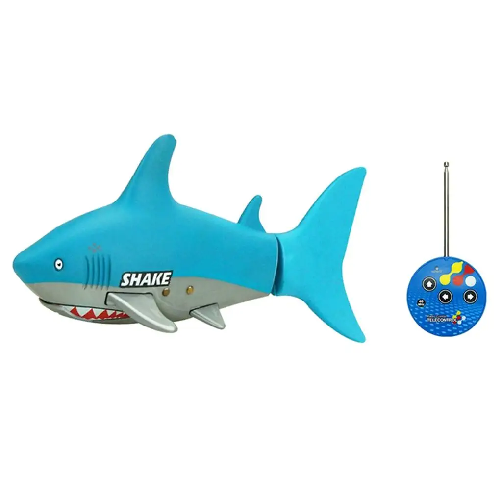 Mini Electronic Pet - Remote Control Rechargeable Shark Swim in Water, Blue