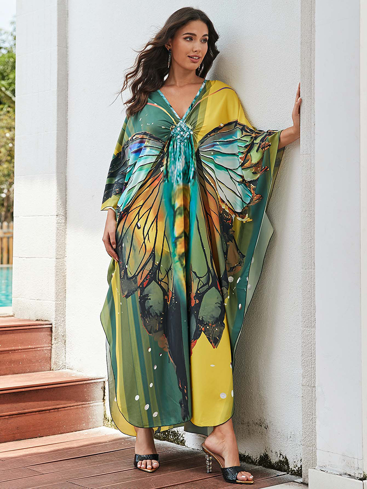 Caftans, Túnicas Leves Secas Fácil, Robe de