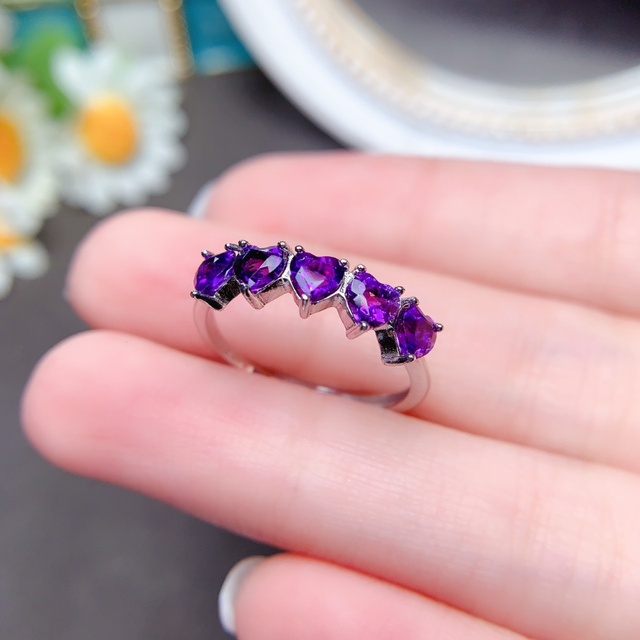 Stunning 925 Sterling Silver Amethyst Ring online