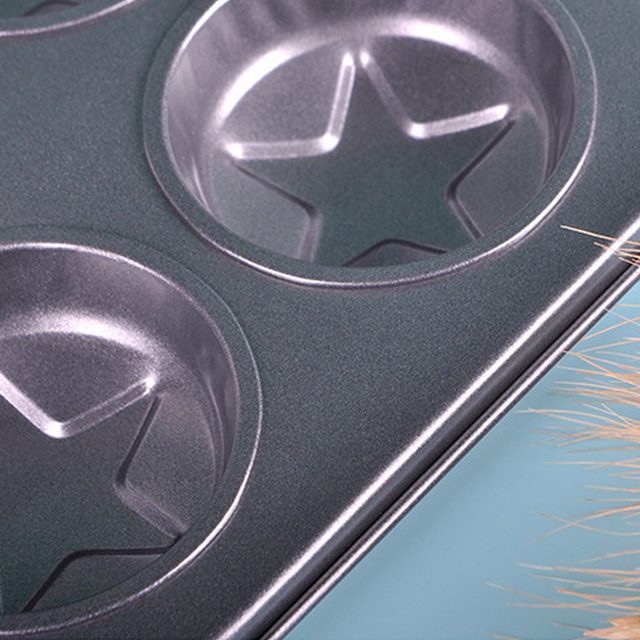 4-12cup Star Shape Baking Tools Pentagram Mousse Cake Baking Pan