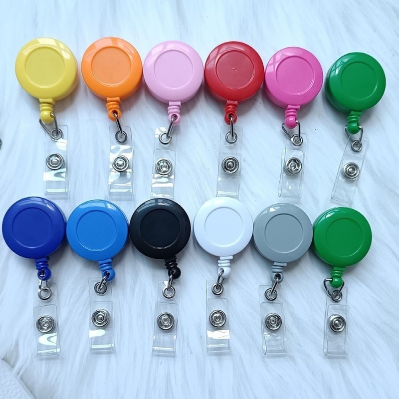 5 Teile/los Id Karte Halter Abzeichen Rollen Versenkbare Lanyards Schlüsselbund Name Abzeichen Clip Krankenhaus Krankenschwester Zubehör Ausweishalter – Detail 5