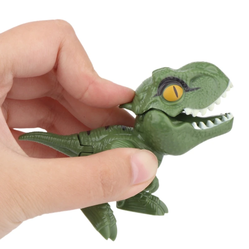 Jurassic Finger Dinosaurier Triceratops Tyranno saurus Modell Spielzeug für Kinder kreative Finger beißen Dinosaurier interaktive Spielzeug Junge Geschenk
