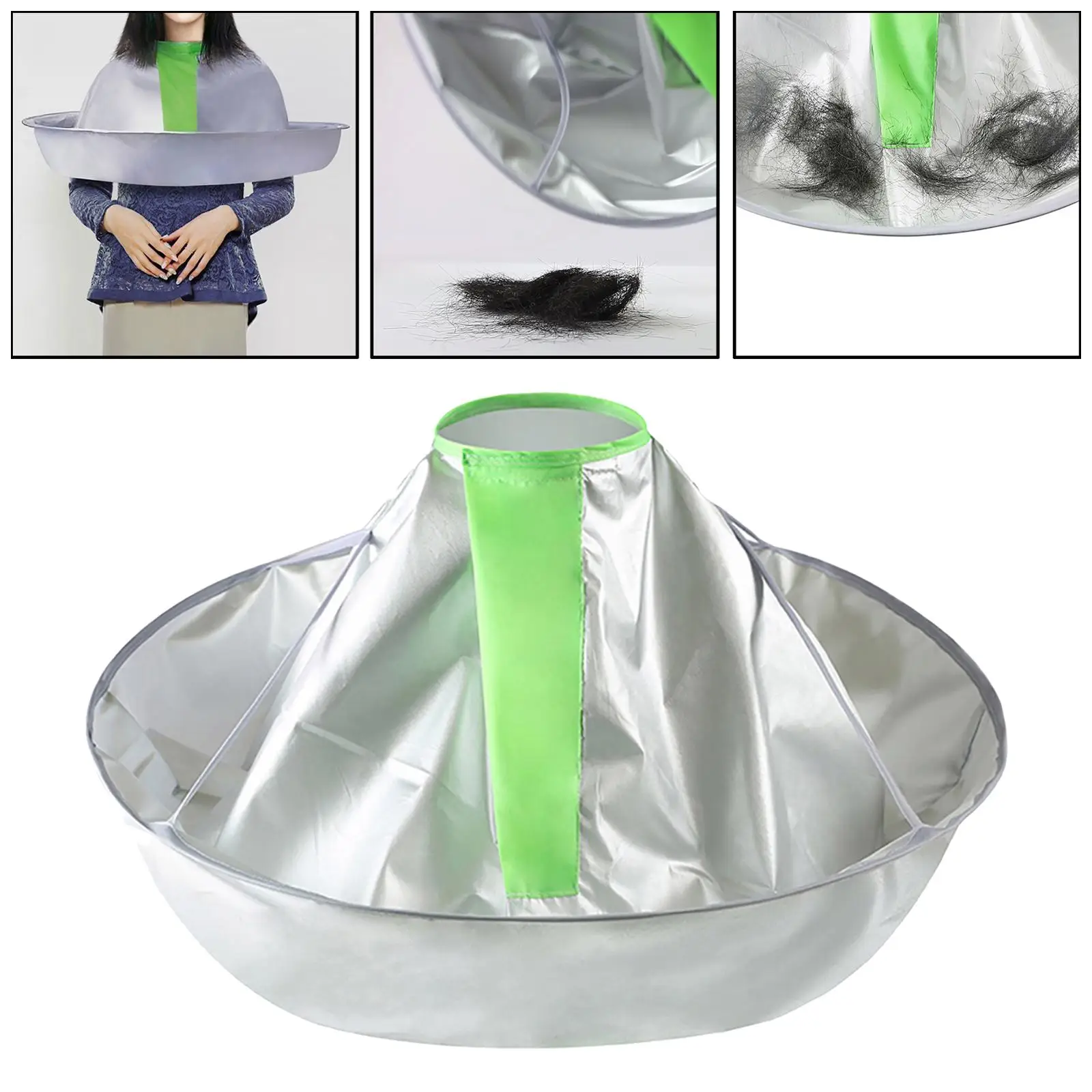 Hair Cutting Cloak Umbrella Style Apron for Hairdressing Household Home Adult Kids