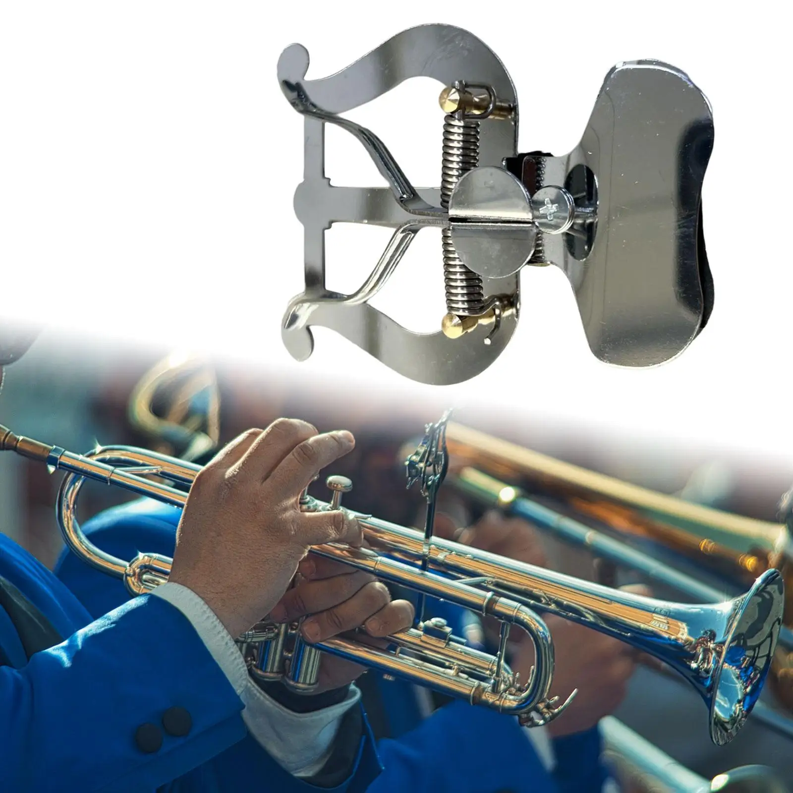 Trumpet Marching Lyre Metal Music Sheet Clip for Trombone Saxophone Clarinet
