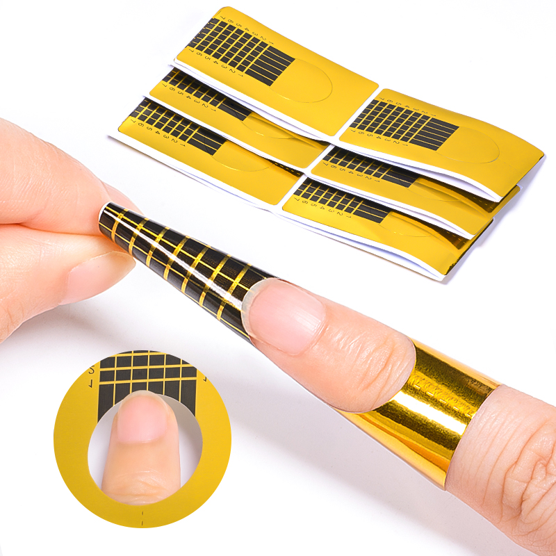 Description Picture 4 of item20PCS 40PCS Nail Builder Form For Extension French Acrylic UV Gel Tips Nail Art DIY Tools Builder Guide Mold Manicure Stencil
