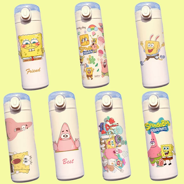 Spongebob Yellow Water Bottle Pvc, Collectable Spongebob Square Pants Bottle  for Fans as a Gift Idea 