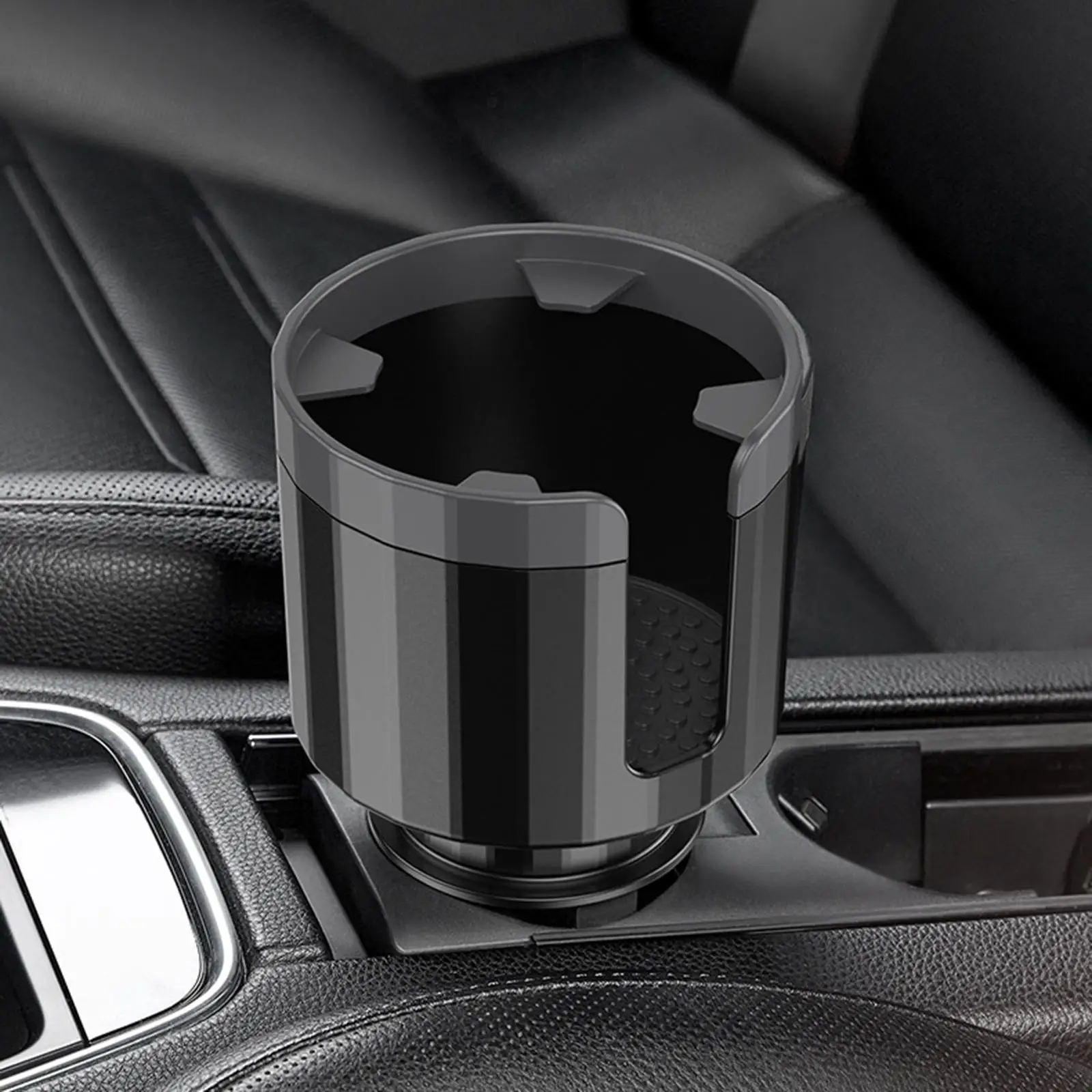 Car Cup Holder Expander Adapter with Adjustable Base Fit for Cups Drinks