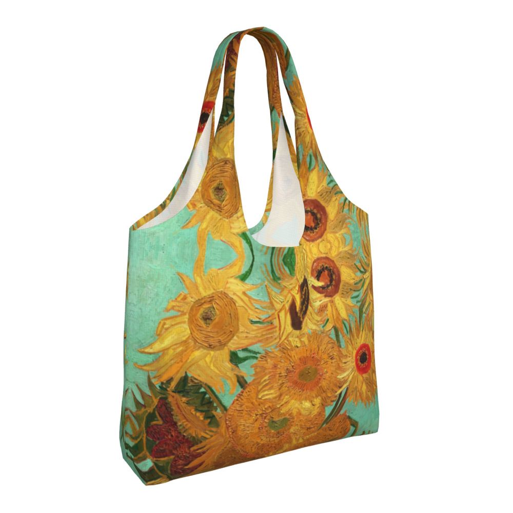 Van gogh impresso shopping bag, portátil shopping