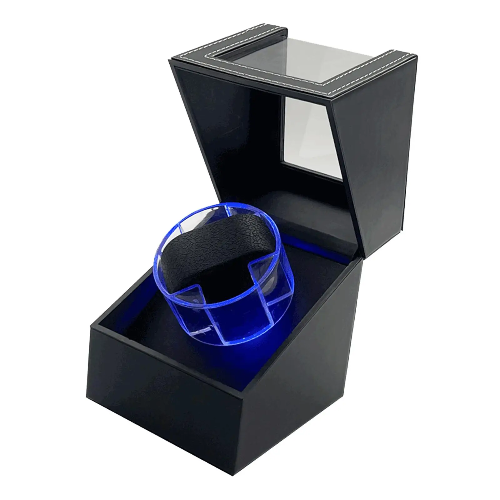 Automatic Watch Winder Display Box Watch Case Flexible Watch Pillows Quiet Running Motors USB Powered for Men`s Watches Gifts