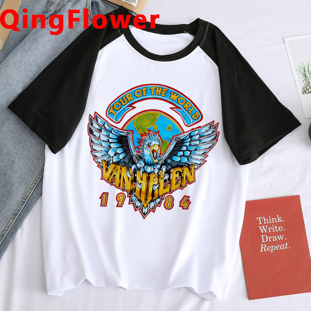 Van Halen 1984 ヴィンテージロックTシャツ ブラック Amazon | [マンブルズ] ヴァン ヘイレンTシャツ Van Halen 1984