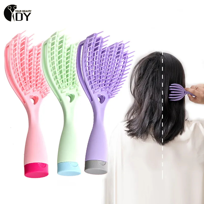 Best of Hair Comb Detangling Brush Scalp Massage Hair Brush Detangler Brush For Women Wet Dry Hollow Out Massage Combs Hair Brush Reviews & Tips