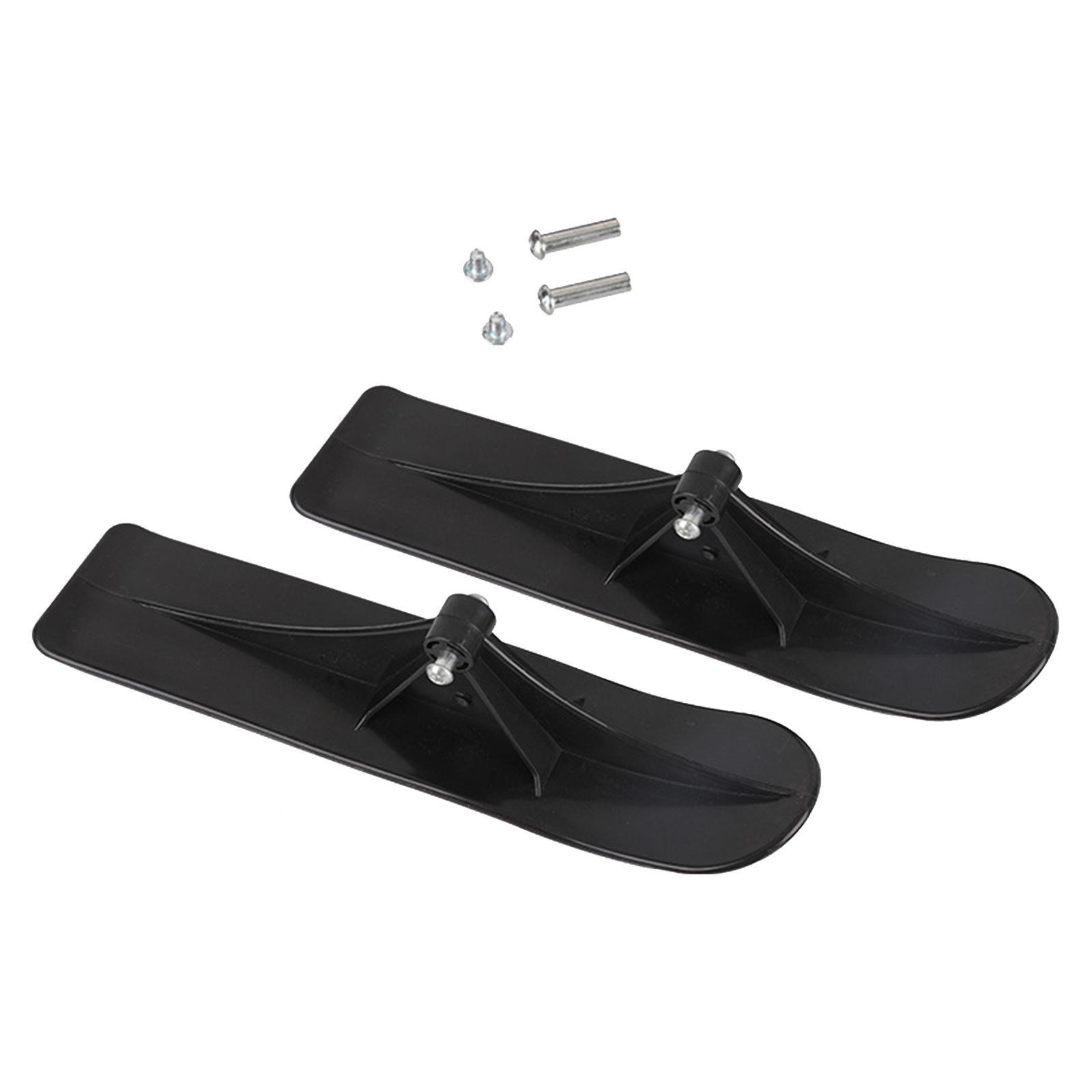 Snow Scooter Ski Sled Flat Bottom with Screw Easy to Install Multifunctional Ski Board for Downhill Sleds Kids Novices Children