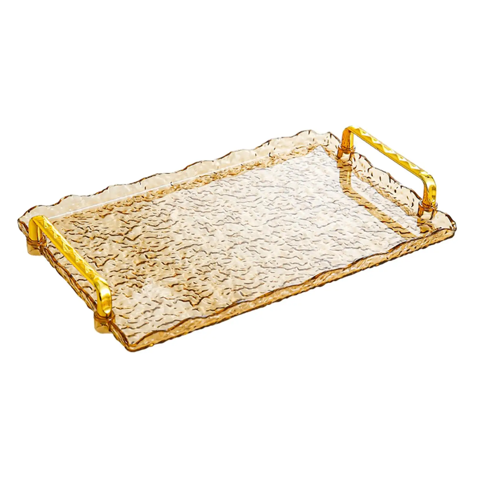 Rectangle Serving Tray Jewelry Storage Tray for Coffee Breakfast Food Dessert Fruit Veggies Living Room Bedroom Bathroom