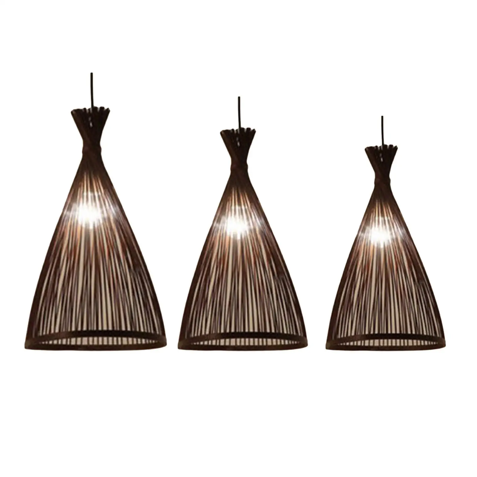 Handmade Bamboo Wove Pendant Light Hanging Lamp Dining Lighting