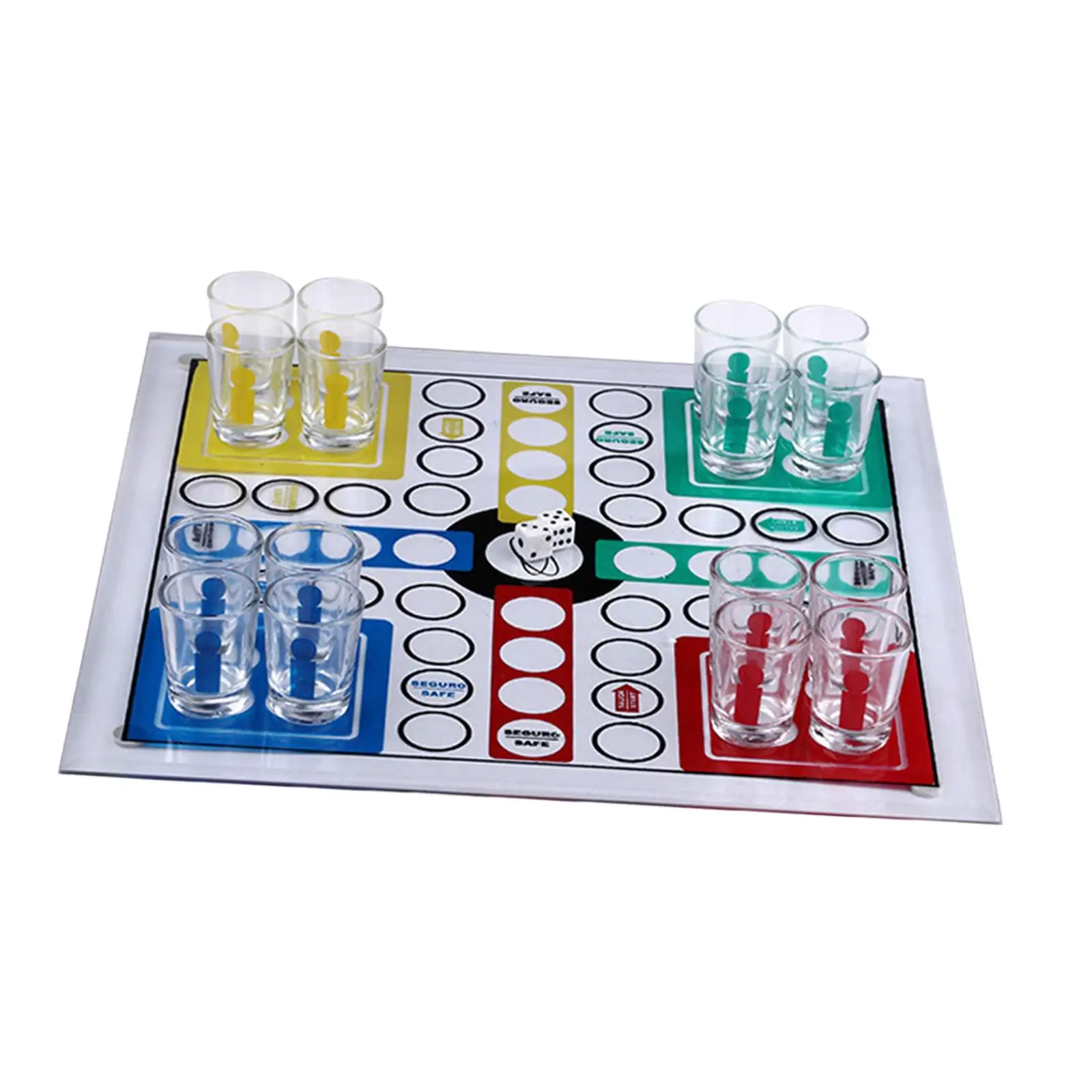 Wine Cup Flying Chess Novelty Table Drinking Bar Game Interactive Entertainment Chess Game for Bar Home Easter Party Gifts