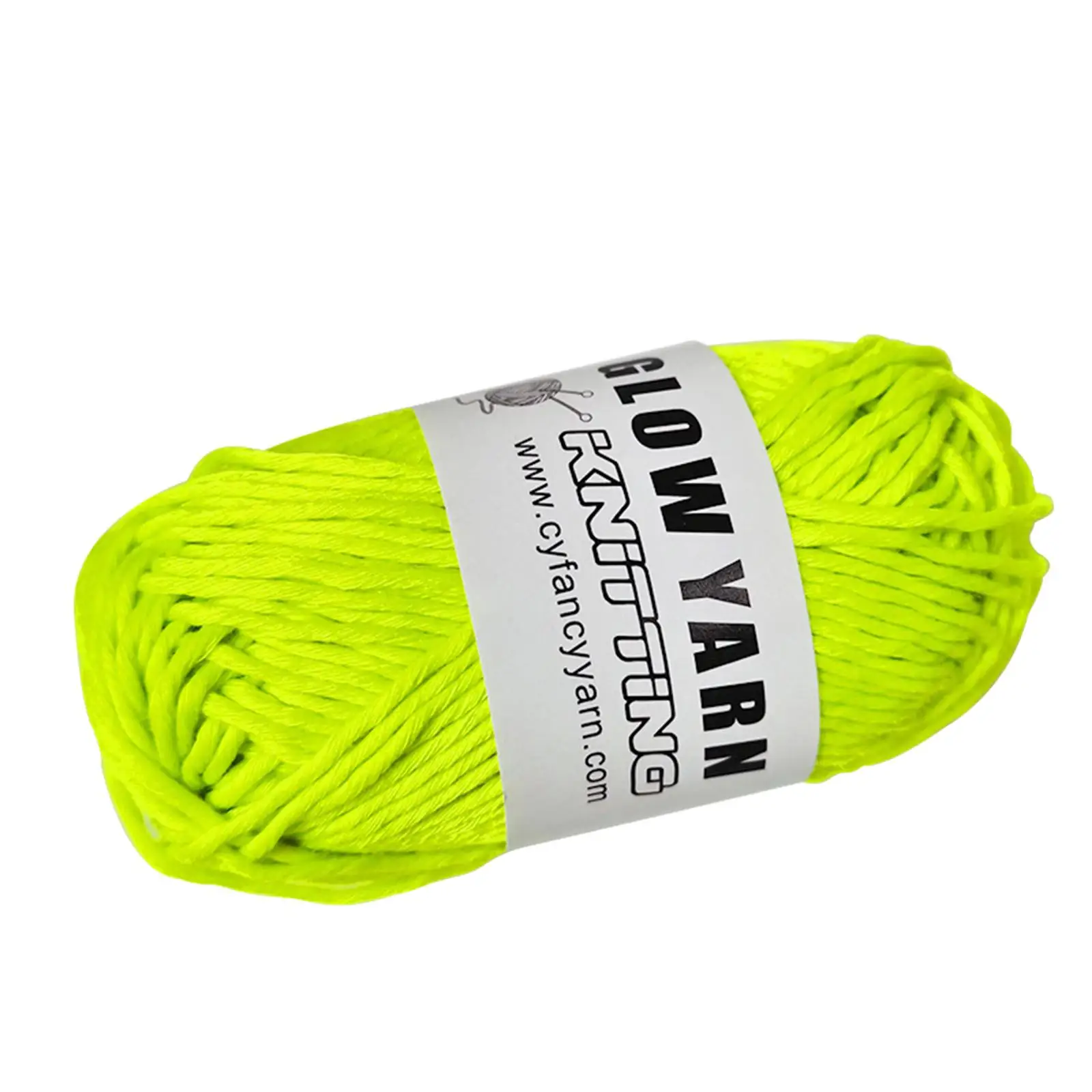 Luminous Yarn 70Meters 2mm Glowing Yarn for Hand Knitted Crochet Gloves