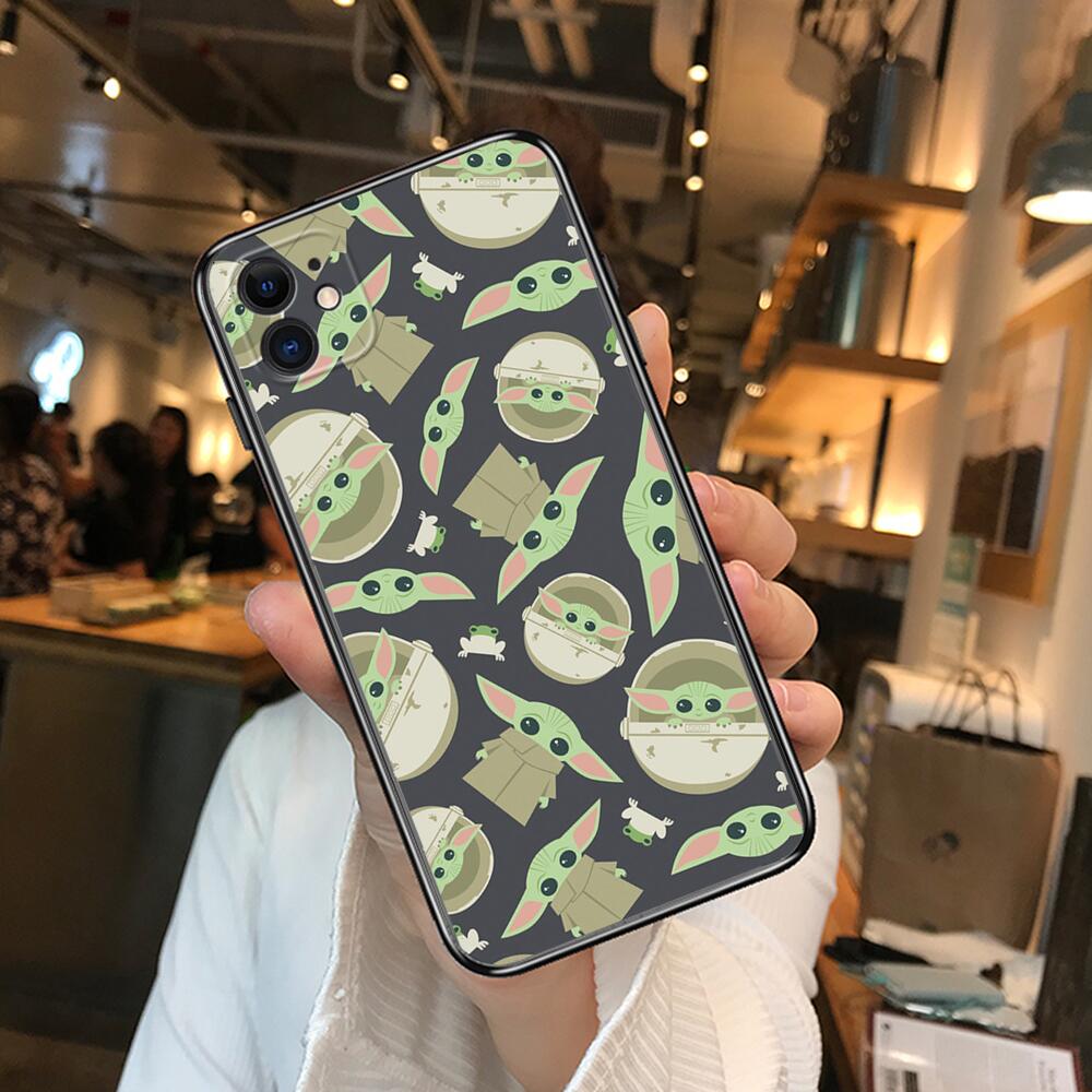 best case for iphone 13 pro max Cute Baby Yoda Phone Cases For iphone 13 Pro Max case 12 11 Pro Max 8 PLUS 7PLUS 6S XR X XS 6 mini se mobile cell case for iphone 13 pro max