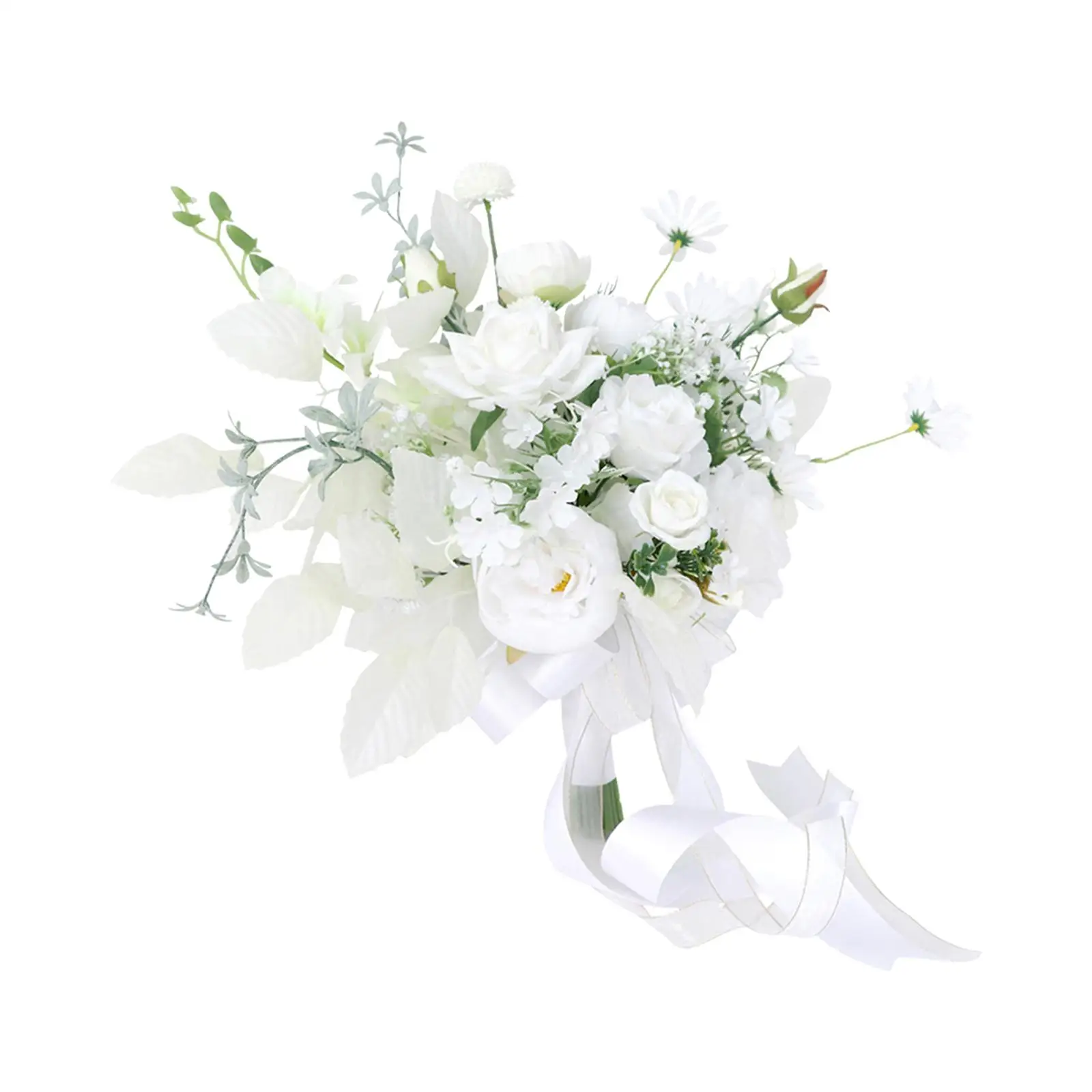 Romantic Bridal Bouquet Flower Arrangements Artificial Flowers Toss Bouquet for Party Anniversary Wedding Decor Supplies