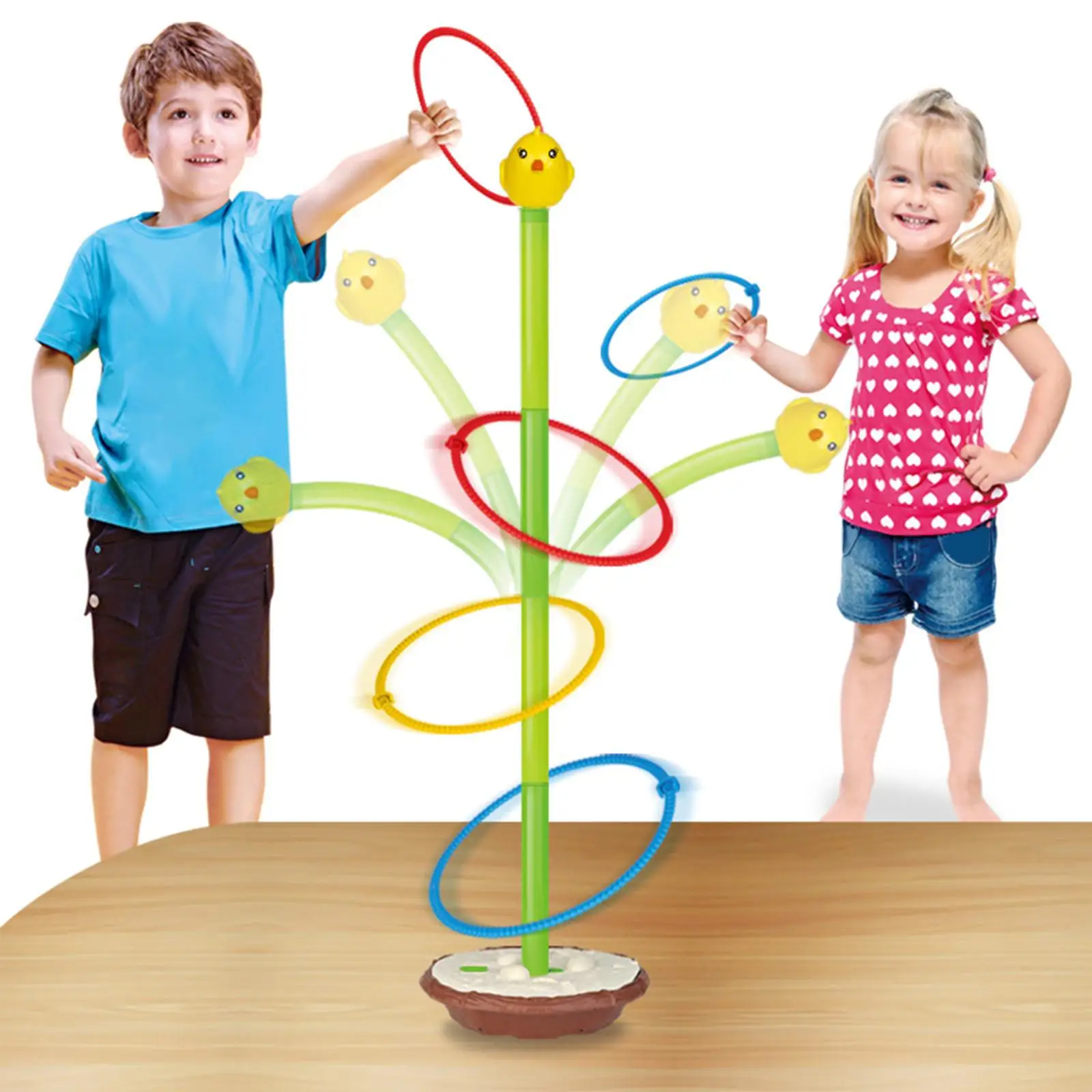 Funny Plastic Rings Toss Game Parent-Child Interaction Puzzle Educational Toys Hoop Rings Toss Game for  Training 