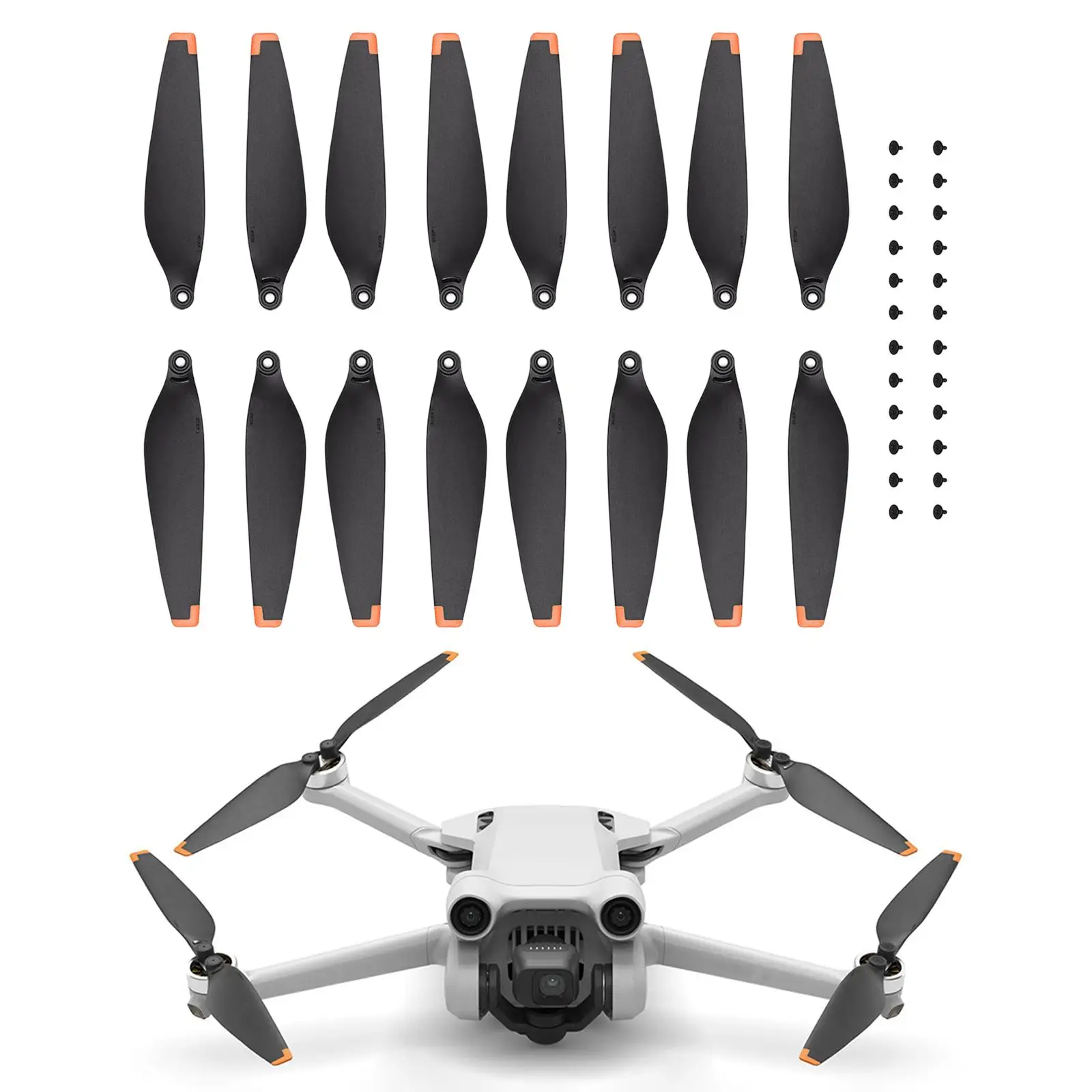 Propellers Set for Mavic Mini 3 Pro Lightweight Stable Momentum Quieter Flight Aircraft Propellers Quadcopter Spare Blades