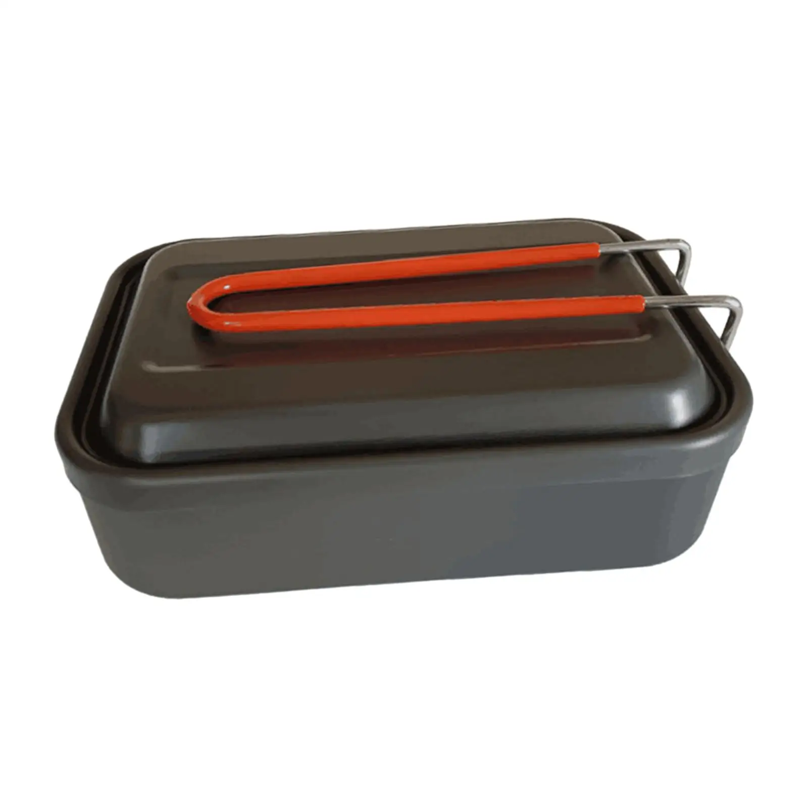 Lunch Box Food Boxes for Lunch Portable with Lid and Folding Handle Lunch