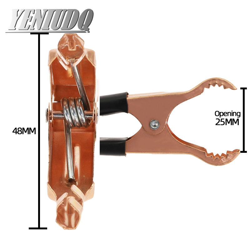 2 Stücke/10 Stücke 50A 80mm Krokodil Auto Caravan Van Batterie Messleitung Clips Isolierte Krokodilklemme Hohe Qualität Rot + Schwarz – Detail 1