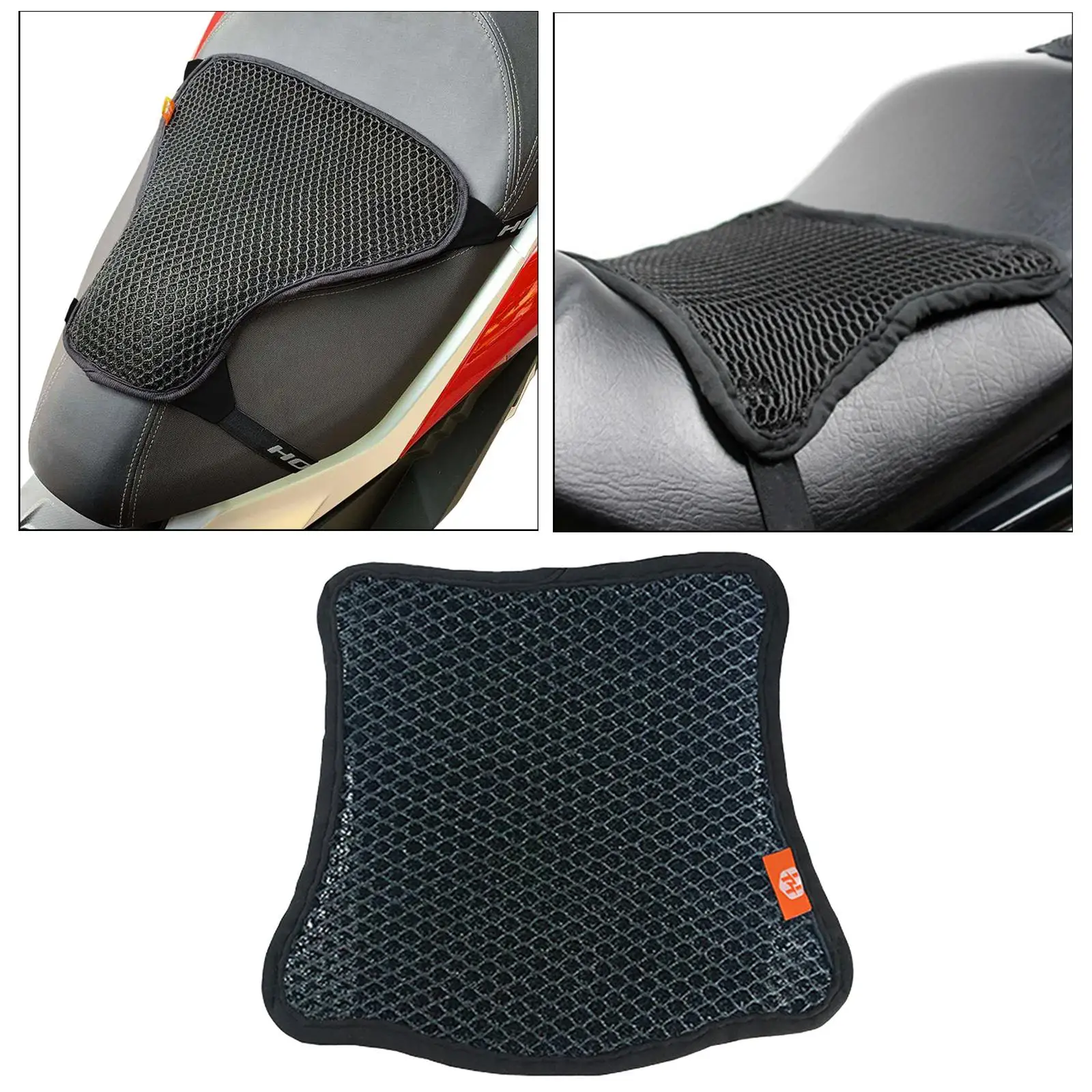 Summer Cool Sunproof Motorcycle Seat Cushion Pad Breathable Cover Cruiser