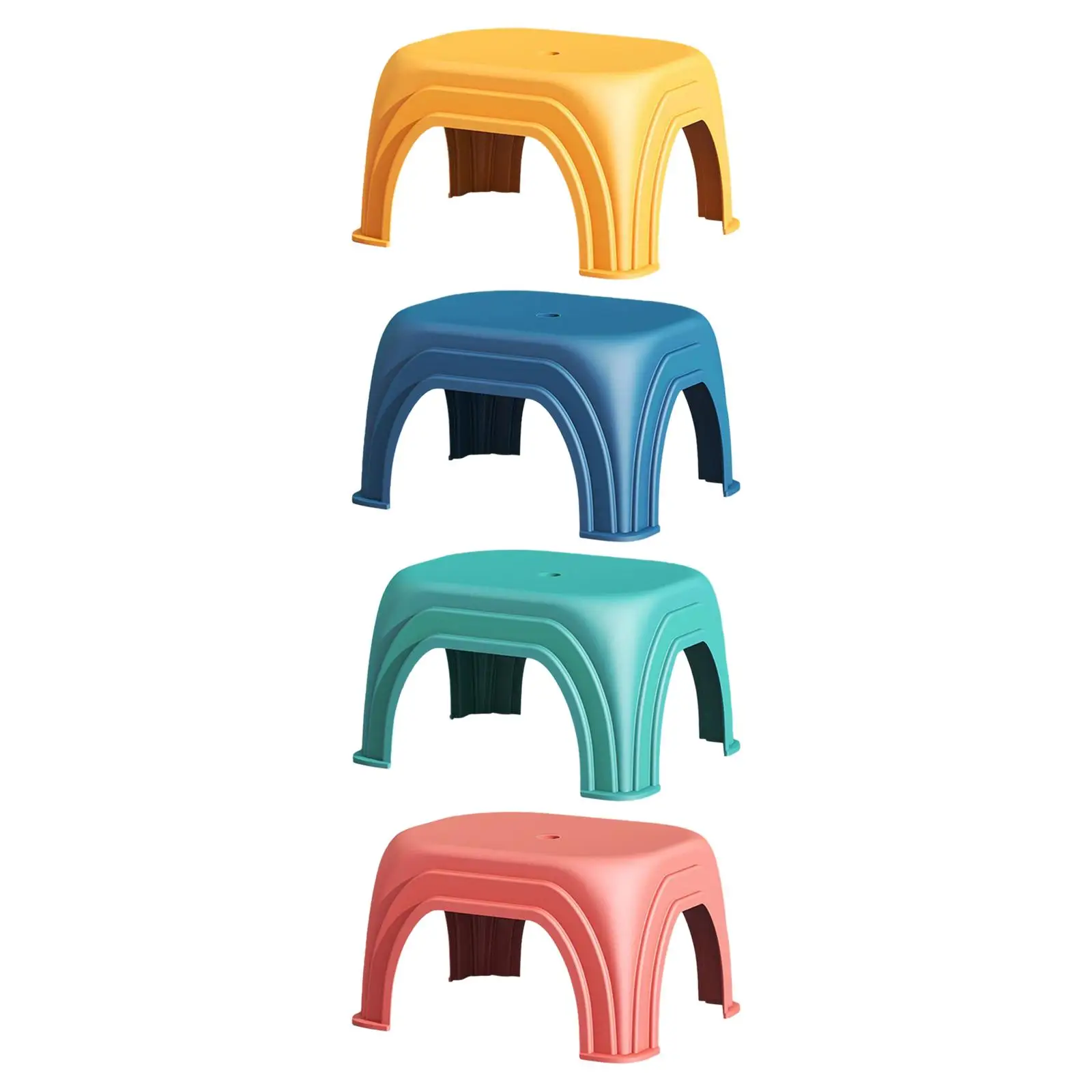 Bathroom Stool Shoe Changing Stool for Kids Adults Portable Step Stool Non Slip Foot Stool for Home Kitchen Bedroom Laundry