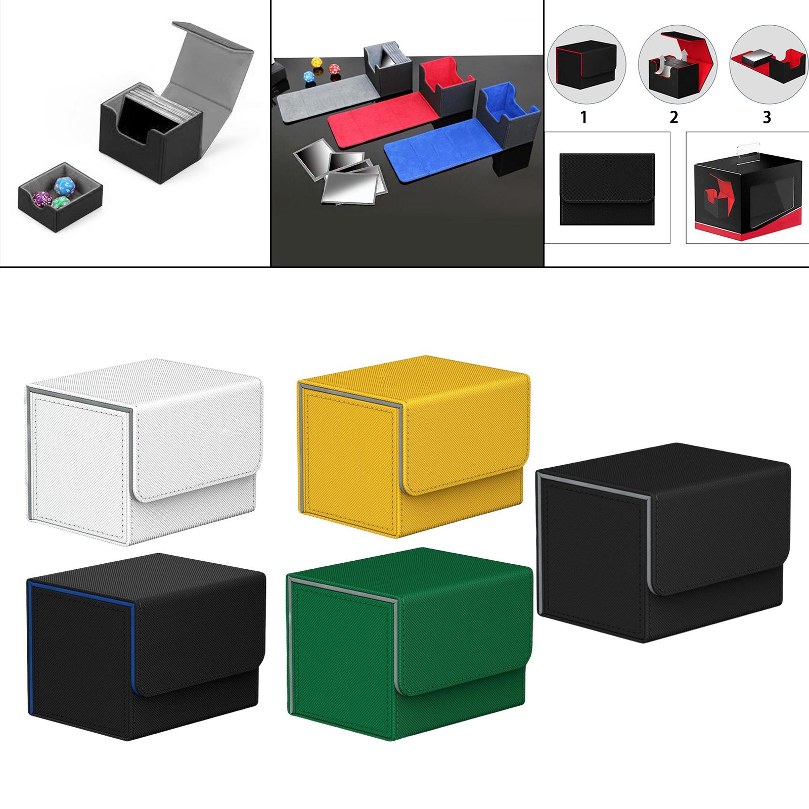 Trading Card Deck Box Storage Holder Case Premium Baseball Card Display Organization Album Magnet Closure Gathering Card Toy