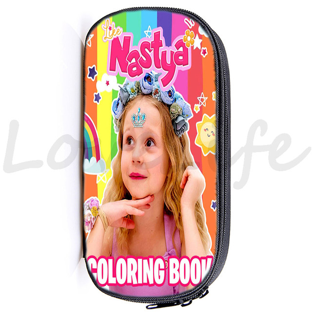 High Quality Like Nastya Pencil Case Kids Kawaii Pencil Pouch Cute Zipper  Pencil Bag Makeup Cases School Supplies Storage Bag - AliExpress