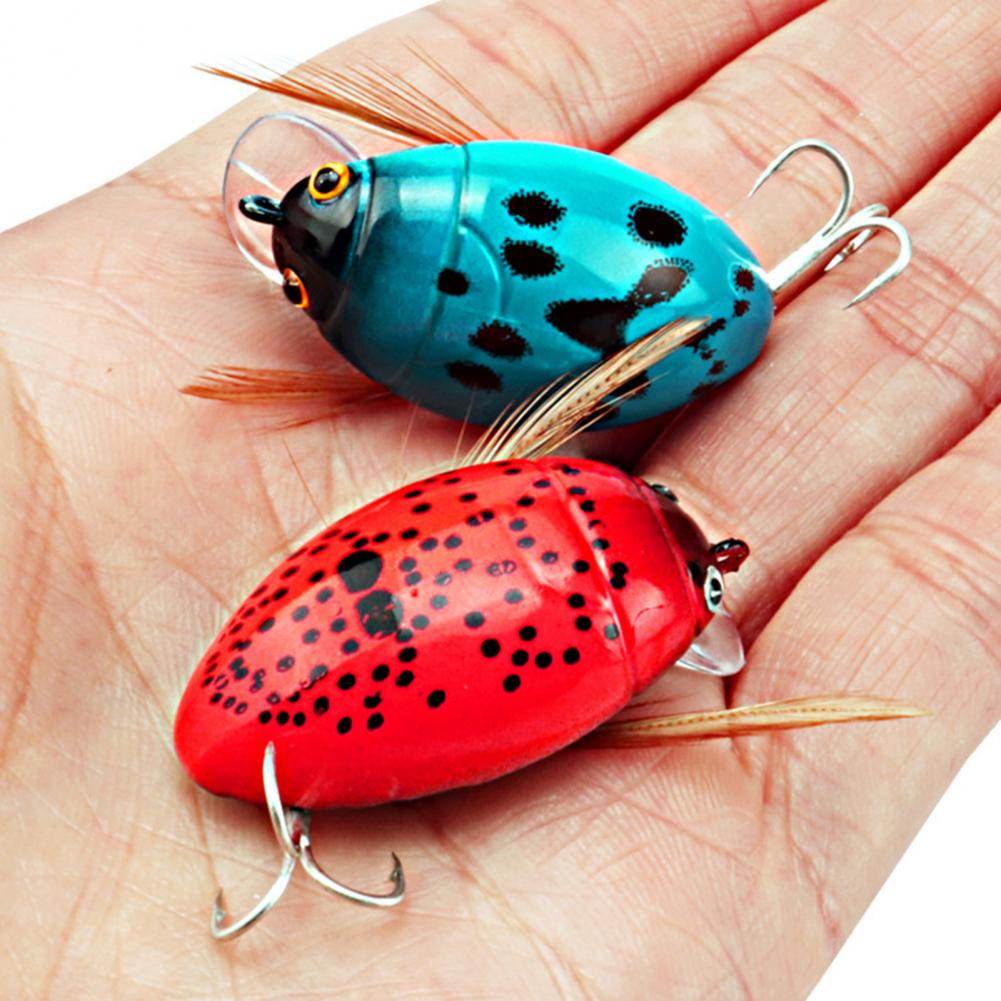 Description Picture 6 of item1Pc 38mm/4.1g Fishing Tackle Cicada Bait Fishing Lure Insect Bug Lure Sea Beetle Crank Floating Wobblers For Bass Carp Fishing