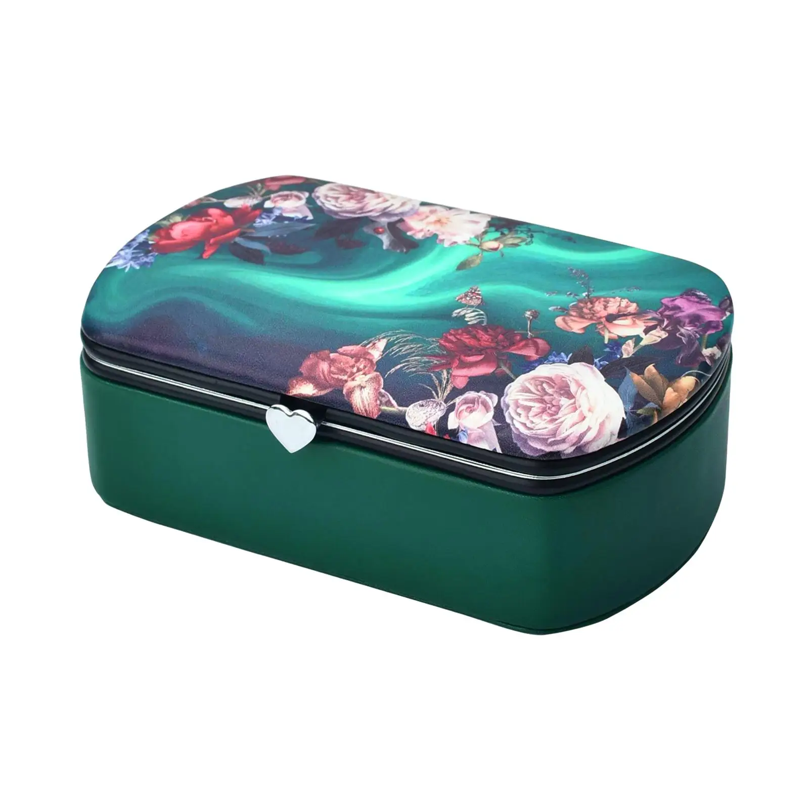 Jewelry Travel Case Large Capacity Dustproof Women Portable Jewelry Organizer Case for Bangle Rings Necklaces Bracelets Pendant