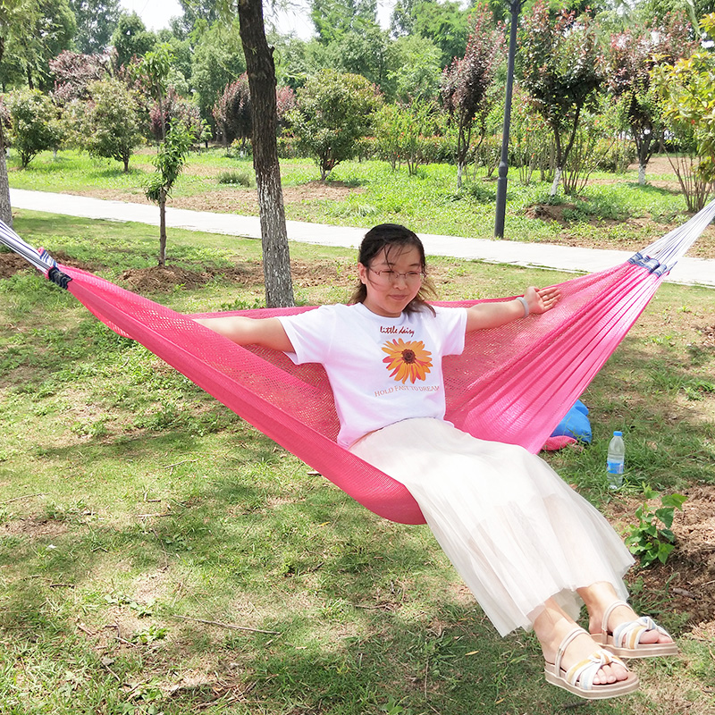 Description Picture 2 of itemTerrace Patio Hunting Hammock Travel Swing Hanging Touristic Triangle Hammock Camping Sun Rest Nets Silla Colgante Camp Supplies