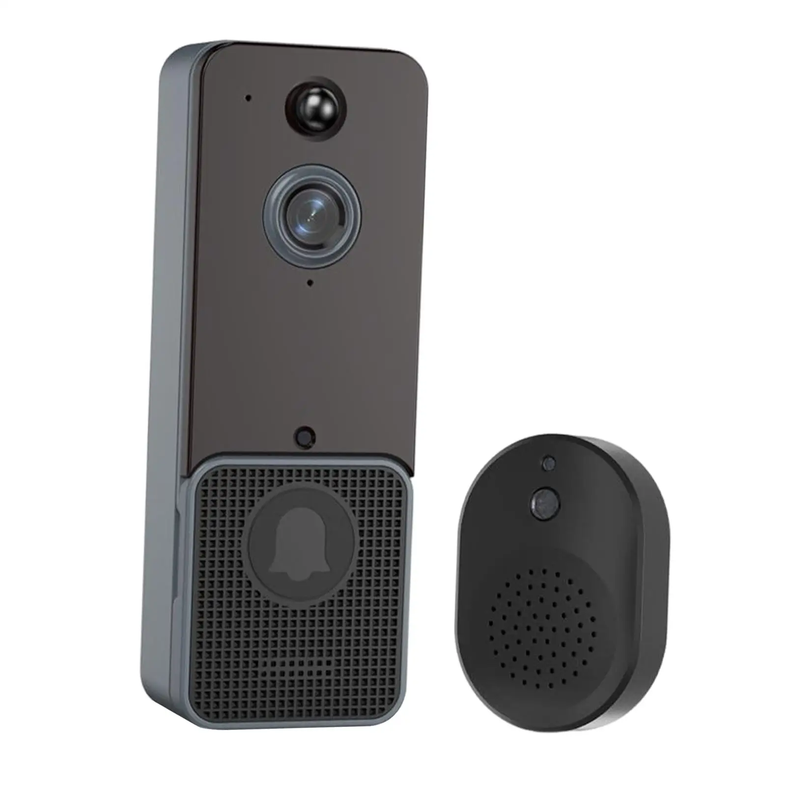 Wireless Doorbell Battery Powered Two Way Audio HD Night Vision Chime WiFi Doorbell for Office Home Store Apartments