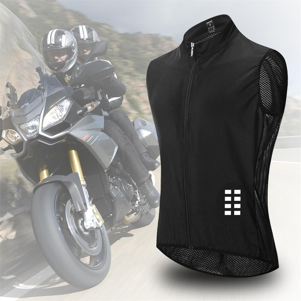 Men`s  Motorcycle Windproof Sleeveless Jersey Waistcoat