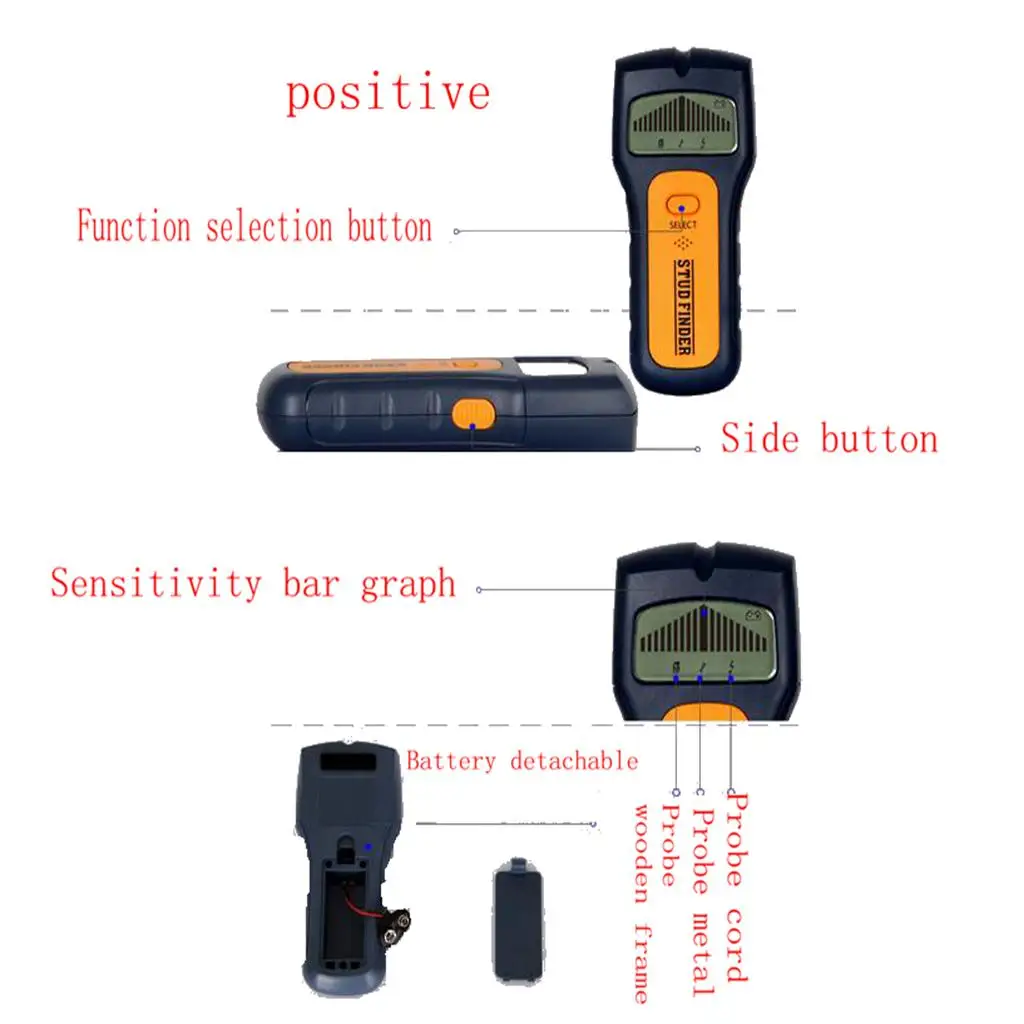 TS79   stud Wire  Wire Detect Wall Scanner Finder with LCD Display