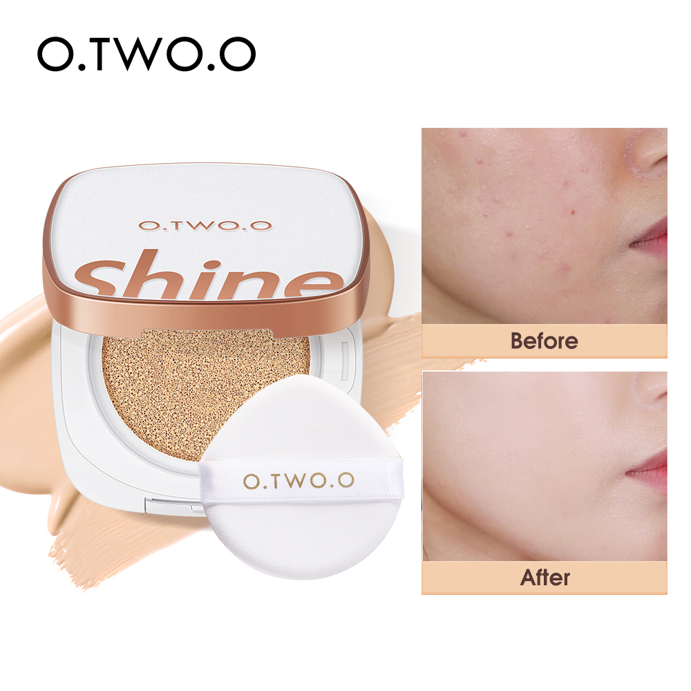 Best of O.TWO.O BB Cream Air Cushion CC Cream Concealer Brighten Makeup Base Long Lasting Foundation Cushion Compact With Makeup Puff Reviews & Tips