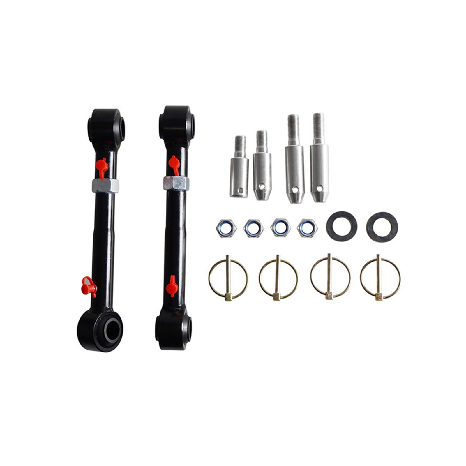 Sway Bar Link Bushings Front Kit Easy Installation Direct Replaces Car Adjustable Front Swaybar for Jeep Wrangler 2007-2018