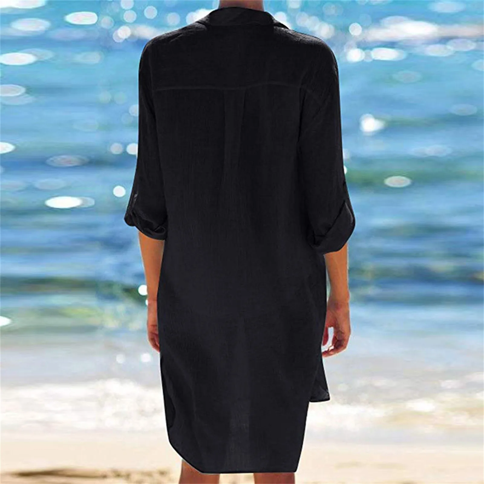 Hot 2022 Cotton Tunics For Beach Women Swimsuit Cover-ups Woman Swimwear Beach Cover Up Beachwear Mini Dress Saida De Praia bikini and cover up set