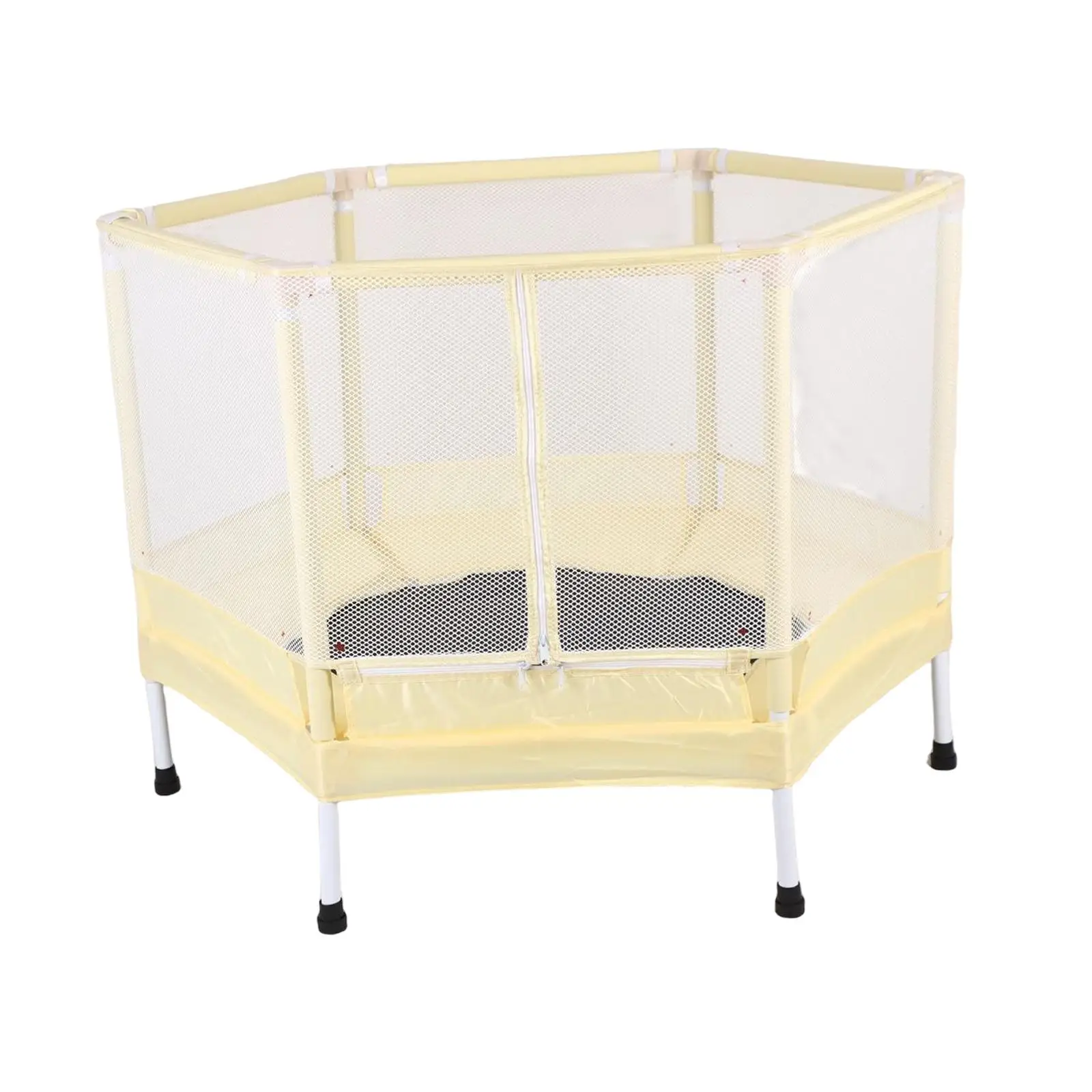 Children Jumping Trampoline with Enclosure Net Home Bed Steel Pipe