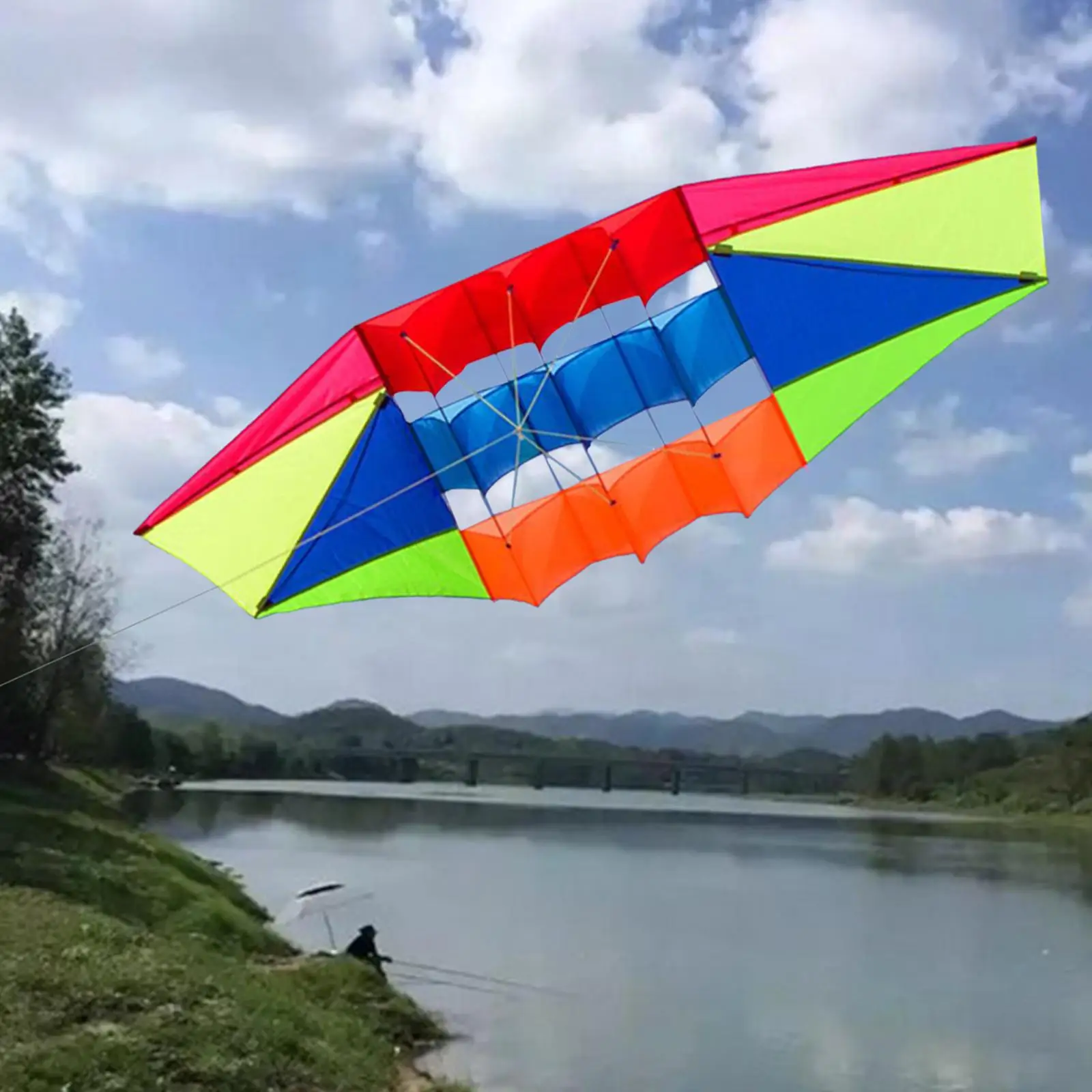 250Cmx80cm Single Line s Outdoor Easy to Fly Parachute Colorful  Toy for Children Girls Boys Kids Adults